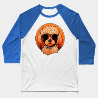 Cavapoo Sunglasses Dog Baseball T-Shirt